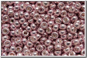 RR-11-1061l, MIYUKI Rocailles, 11/0, raspberry, lt., met., galvanized, 10g