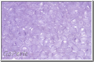 B�hm. Glasschliffperle, feuerpol., 3mm, violet, trans., 50 Stk.