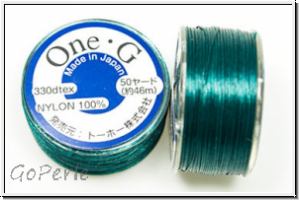 TOHO OneG Beading-Thread F�delgarn, dark green, 1 Spule