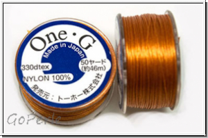 TOHO OneG Beading-Thread F�delgarn, orange, 1 Spule