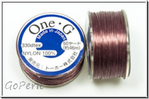 TOHO OneG Beading-Thread F�delgarn, mauve, 1 Spule
