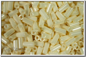 MBU-1-0594, MIYUKI Bugles, Nr. 1 (3mm), cream, ceylon, 10 g