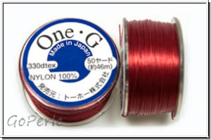 TOHO OneG Beading-Thread F�delgarn, red, 1 Spule