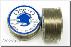 TOHO OneG Beading-Thread F�delgarn, light khaki, 1 Spule