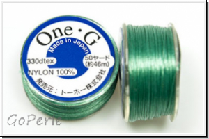 TOHO OneG Beading-Thread F�delgarn, mint green,1 Spule