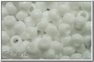 R-08-0041, TOHO Rocailles, 08/0, white, op., 10g