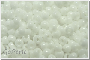 RR-11-0402, MIYUKI Rocailles, 11/0, white, op., 10g