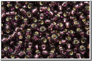 b�hm. Rocailles, 11/0, amethyst, trans., silver-ld., 10g
