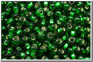 b�hm. Rocailles, 10/0, chrysolite, trans., silver-ld., 10g