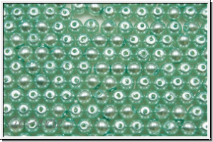 b�hm. Glaswachsperlen, 3mm, mint green, shiny, 50 Stk.