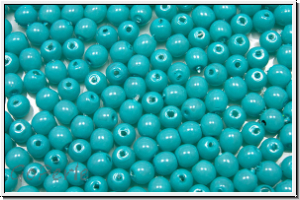 b�hm. Glaswachsperlen, 3mm, turquoise, 50 Stk.