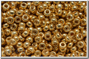 RR-11-1052, MIYUKI Rocailles, 11/0, gold, galv., met., 10g