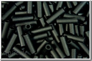MBU-2-0401f, MIYUKI Bugles, Nr. 2 (6mm), black, op., matte, 10 g