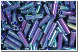 MBU-2-1899, MIYUKI Bugles, Nr. 2 (6mm), purple, midnight, met., 10 g