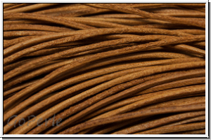 Lederband, 1mm, rund, natur, Rind, 1m
