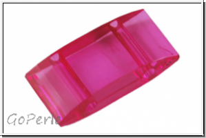 Tr�gerperle, 2-Loch, Acryl, 17x9mm, pink, 20 Stk.