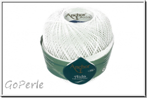 H�kelgarn "ANCHOR", St�rke 20, Farbe 0001, wei�, 50g