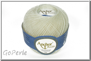 H�kelgarn "ANCHOR", St�rke 20, Farbe 09002, creme, 50g