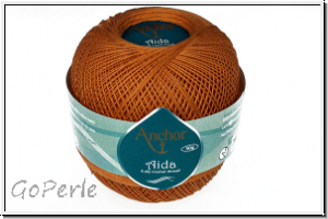H�kelgarn "ANCHOR", St�rke 20, Farbe 01003, orange, 50g