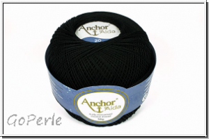 H�kelgarn "ANCHOR", St�rke 20, Farbe 00403, schwarz, 50g