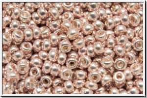 RR-11-1086, MIYUKI Rocailles, 11/0, blush, met., galvanized, 10g