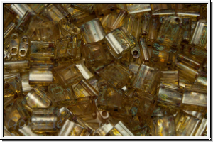 TL-4501, MIYUKI Tila Beads, saffron, trans., picasso, 60 Stk.