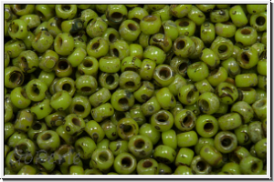RR-11-4515, MIYUKI Rocailles, 11/0, chartreuse, op., picasso, 10g