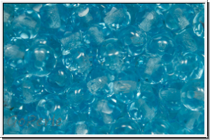 b�hm. Schliffperle, Donut, 3x5mm, aqua, trans., 30 Stk.