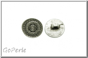 Knopf "Vikings", 14mm, antiksilberfb., Metall, 1 Stk.