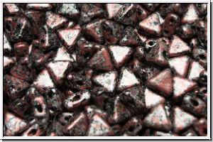 KHEOPS� PAR PUCA�, 6x5mm, black, op., red, tweedy, 50 Stk.
