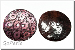 Knopf "Organic", 34mm, pink, Perlmutt, 1 Stk.