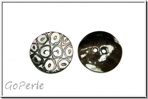 Knopf "Organic", 22mm, natur, Perlmutt, 1 Stk.