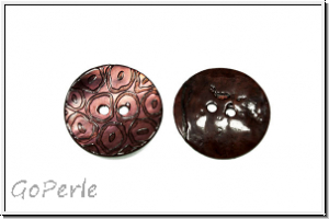 Knopf "Organic", 22mm, pink, Perlmutt, 1 Stk.