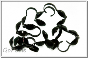 Quetschkalotten, 3mm, Biege�se, schwarz, Eisen, 10 Stk.