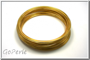 Memory Wire, 116mm Durchmesser, 1,8mm Dicke, goldfb., Stahl, 5 Windungen