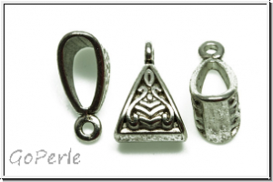 Anh�ngerschlaufe "Triangel", 15x10mm, antiksilberfb., Tibetsilber, 1 Stk.