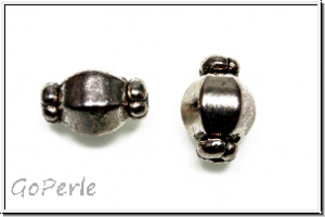 Spacer "Wunderbonbon" , 10x6mm, antiksilberfb., Tibetsilber, 5 Stk.