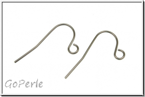 Ohrhaken "Swing", 22x12x0,8, platinfb., Edelstahl, 1 Paar