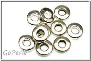 Spacer "Ring", 6mm, silberfb., Tibetsilber, 10 Stk.