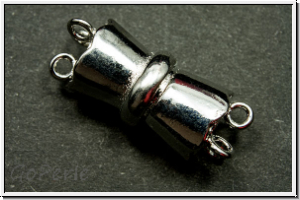 Magnetverschluss "Strickliesel", 25x10mm, antiksilberfb., Metall, 1 Stk.