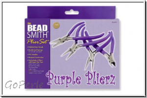 Zangenset "Purple Plierz" in purple-farbenem Kunstlederetui, 1 Stk.