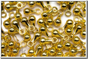 Anh�nger "Little Drop", 6,5x3mm, antikgoldfb., Metall, 25 Stk.