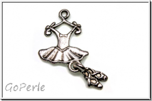 Anh�nger "Eleve", 24x12mm, antiksilberfb., Metall, 1 Stk.