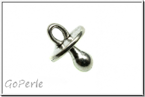 Anh�nger "Schnuller", 13x10x10mm, antiksilberfb., Tibetsilber, 1 Stk.