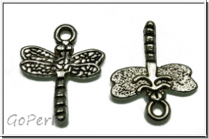 Anh�nger "Dragonfly", 20x16mm, antiksilberfb., Tibetsilber, 1 Stk.