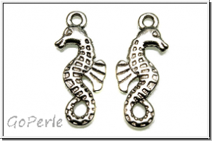 Anh�nger "Sea Horse", 25x10mm, antiksilberfb., Tibetsilber, 1 Stk.