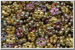 Bl�ten "Forget-Me-Not", 5,5x2mm, crystal, trans., california pink, 50 Stk.