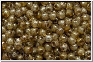 b�hm. Glasperle, rund, 2mm, crystal, trans., senegal silver, 150 Stk.