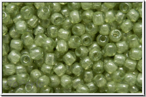b�hm. Glasperle, rund, 2mm, crystal, trans., seafoam luster, 150 Stk.