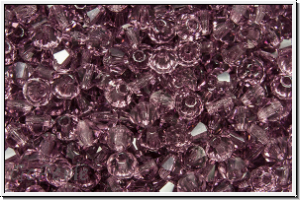 B�hm. Kristallschliffperle, Bicone, 3mm, amethyst, trans., 50 Stk.